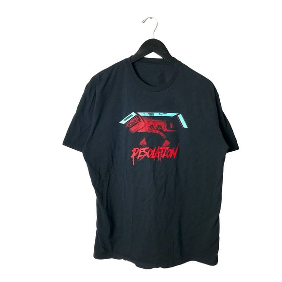 Desolation T Shirt Computer Setup Geek Tech Graphic Tee Short Sleeve Cotton - Picture 2 of 10